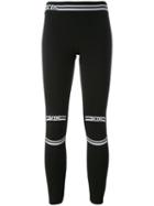 Gcds Logo Leggings, Women's, Size: Small, Black, Cotton/spandex/elastane