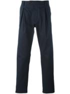 Al Duca D'aosta 1902 Pleat Detail Chino Trousers - Blue