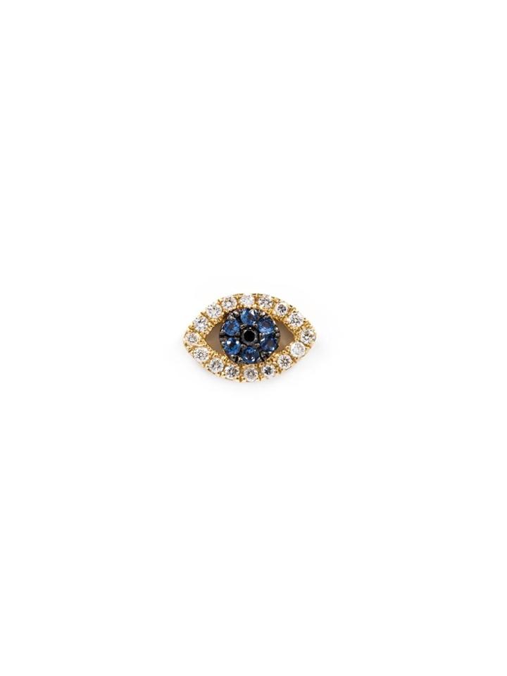Loquet Diamond And Sapphire Eye Charm - Metallic