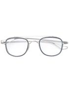 Dita Eyewear Square Frame Glasses - Silver