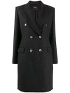 Theory Double-breasted Coat - Black