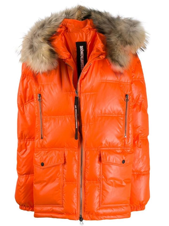 As65 Zipped Padded Jacket - Orange