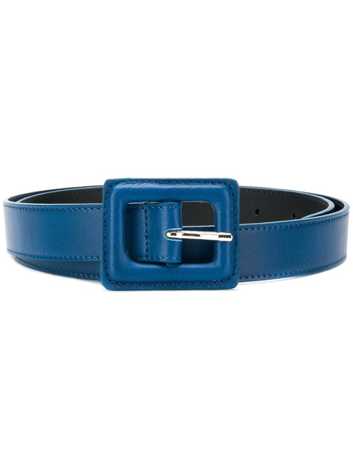 B-low The Belt Oversized Buckle Belt - Blue