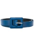 B-low The Belt Oversized Buckle Belt - Blue