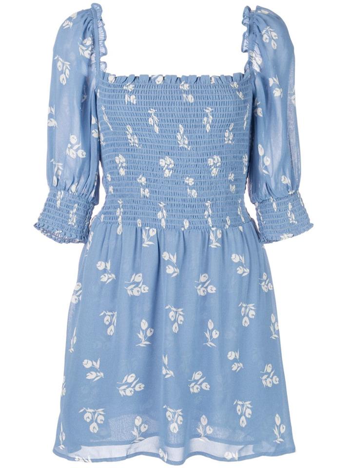 Reformation Elle Dress - Blue
