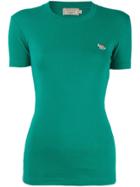 Maison Kitsuné Fox Embroidered T-shirt - Green