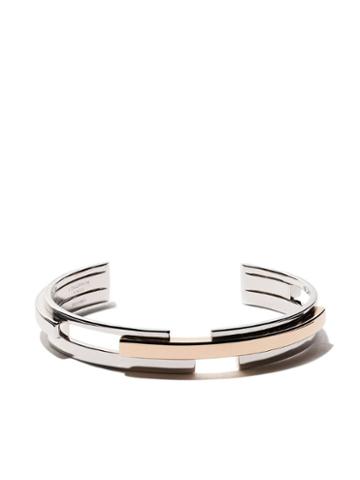 Maison Dauphin 18kt Rose And White Gold C2 Volume Cuff - Silver