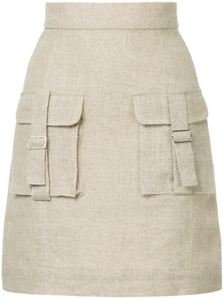 Bambah Sparkle Cargo Skirt - Brown