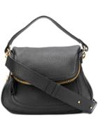 Tom Ford Jennifer Medium Double Strap Bag - Black