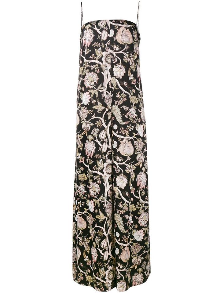 Zimmermann Floral Print Jumpsuit, Women's, Size: 1, Black, Silk/polyester
