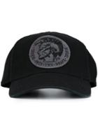 Diesel Head Patch Cap, Adult Unisex, Size: 56, Black, Cotton