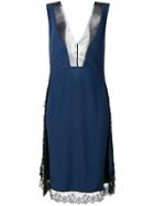 Neil Barrett Lace-trimmed Dress - Blue