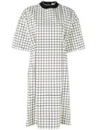 Marni - Oversized Checked Dress - Women - Cotton/polyester - 42, White, Cotton/polyester