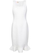 Michael Kors Collection Midi Fitted Dress - White