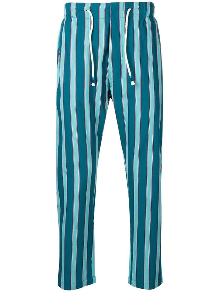 The Silted Company Striped Trousers - Blue