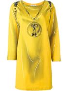 Moschino Trompe-l'ail Backpack Dress - Yellow & Orange