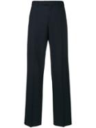 Maison Margiela - Straight Leg Tailored Trousers - Women - Cotton/virgin Wool - 44, Blue, Cotton/virgin Wool