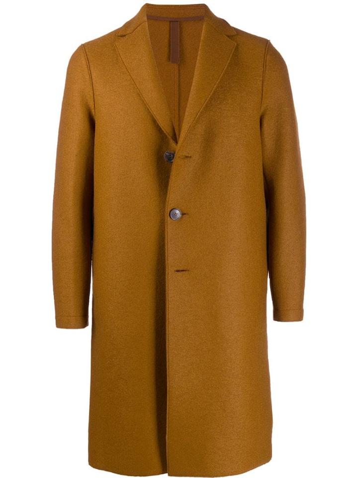 Harris Wharf London Tailored Button-down Coat - Brown