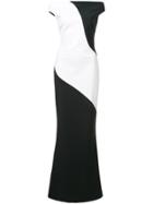 Chiara Boni La Petite Robe Bicolour Gown - White