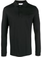 Calvin Klein Long Sleeve Polo Shirt - Black