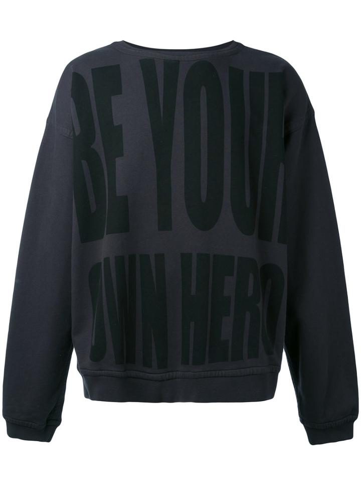 Haider Ackermann - Be Your Own Hero Sweatshirt - Men - Cotton - M, Grey, Cotton