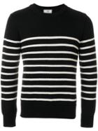 Ami Alexandre Mattiussi Breton Stripes Crewneck Sweater - Black