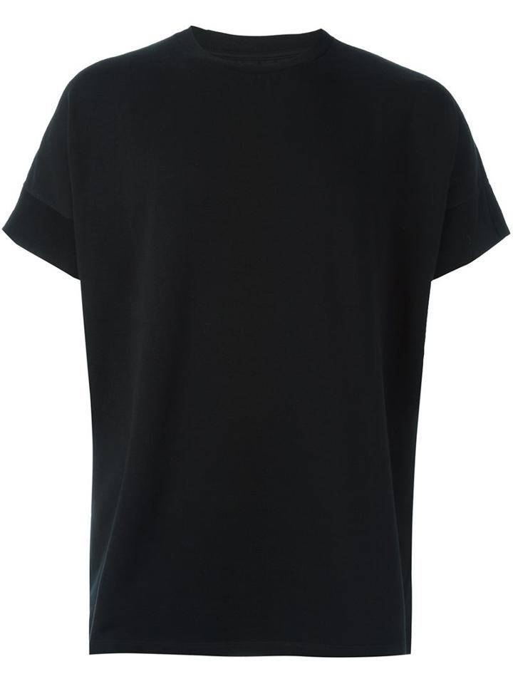 Maison Margiela Boxy Fit T-shirt, Men's, Size: 48, Black, Cotton/spandex/elastane