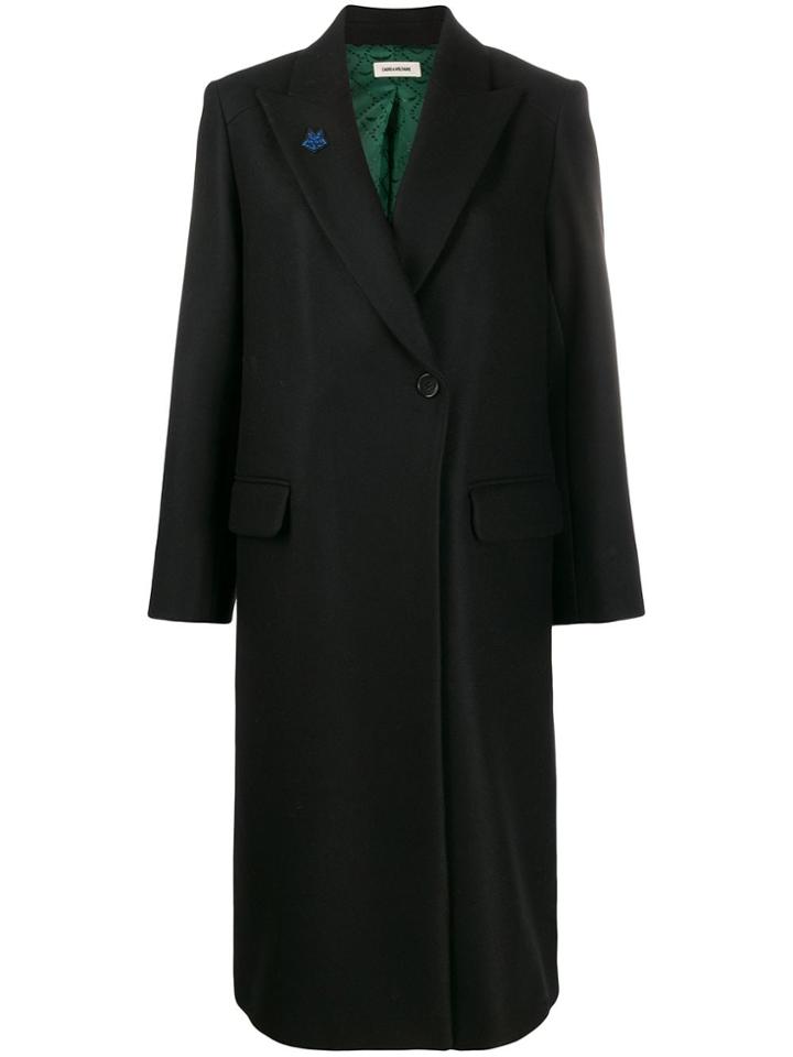 Zadig & Voltaire Double Buttoned Marcova Coat - Black