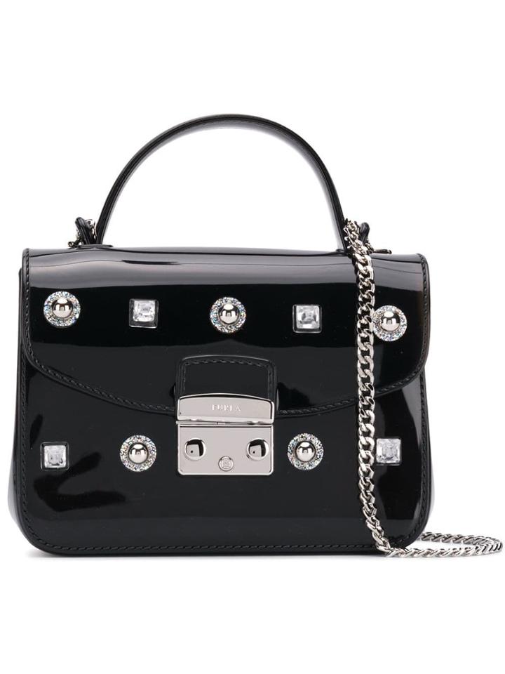 Furla Pvc Embellished Mini Bag - Black