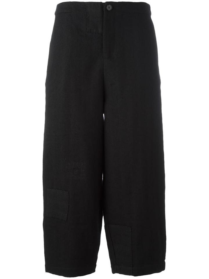 Aleksandr Manamïs Wide Ankle Cut Trousers, Women's, Size: Ii, Black, Wool/cotton/ramie