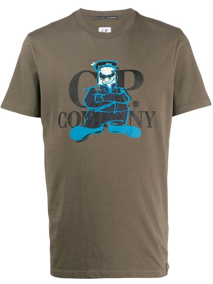 Cp Company Cartoon Print T-shirt - Green