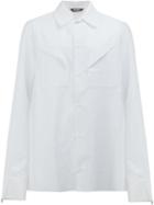 Moohong Folded Pocket Shirt, Men's, Size: 50, White, Cotton