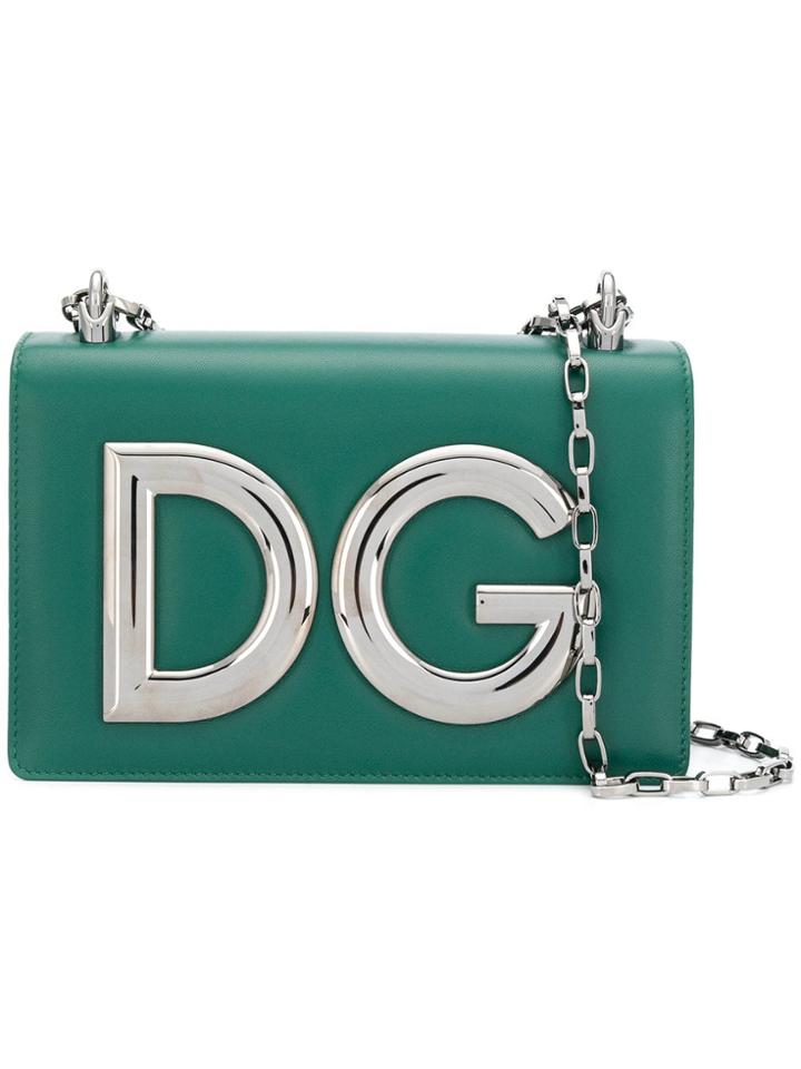 Dolce & Gabbana Girls Logo Shoulder Bag - Green