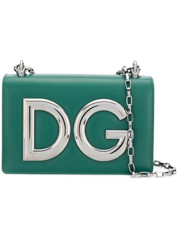 Dolce & Gabbana Girls Logo Shoulder Bag - Green
