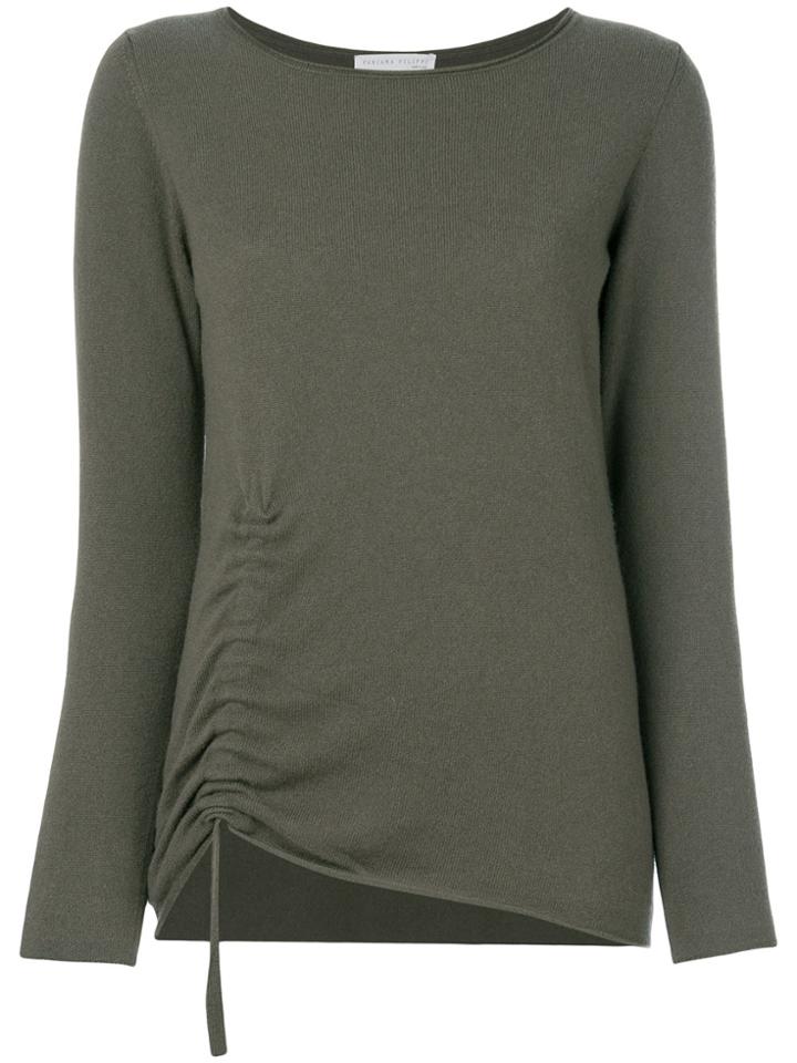 Fabiana Filippi Ruched Detail Jumper - Green