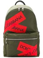 Dolce & Gabbana Logo Packpack - Green