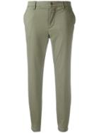 Closed Classic Cropped Trousers, Women's, Size: 27, Green, Cotton/spandex/elastane