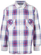 Monkey Time Checked Button-down Shirt - White