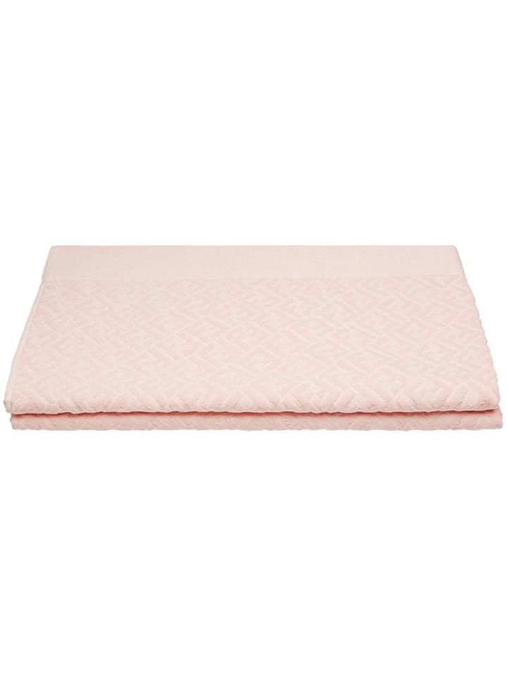Fendi Ff Logo Beach Towel - Pink