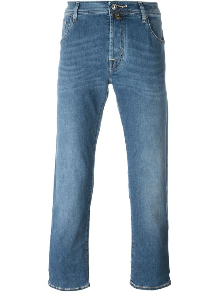 Jacob Cohen Slim Fit Jeans, Men's, Size: 36, Blue, Cotton/polyester/spandex/elastane