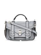 Proenza Schouler Paper Leather Tiny Ps1 Satchel - Grey