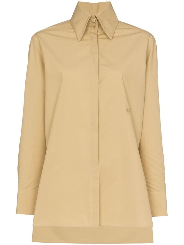 Fendi Edwardian Collar Shirt - Brown