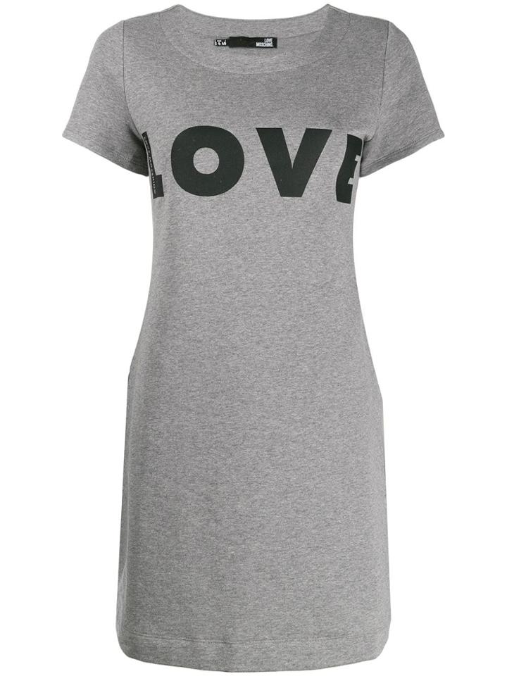 Love Moschino Love Sweat Dress - Grey