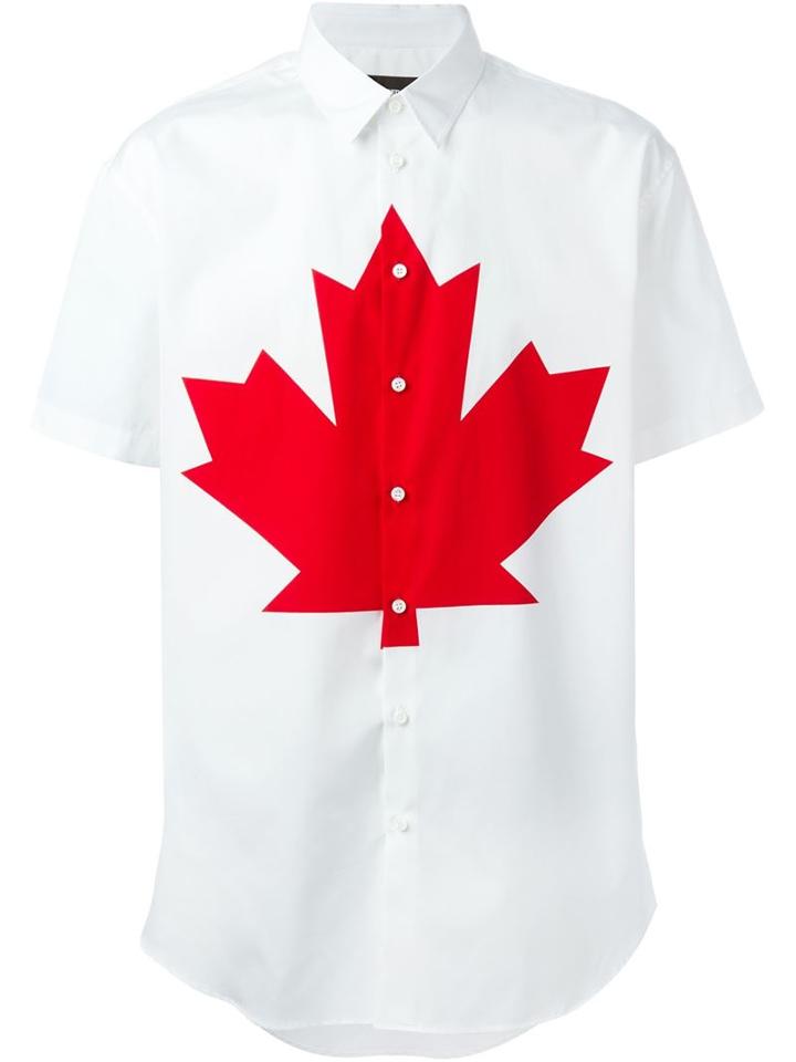 Dsquared2 Maple Leaf Print Shirt