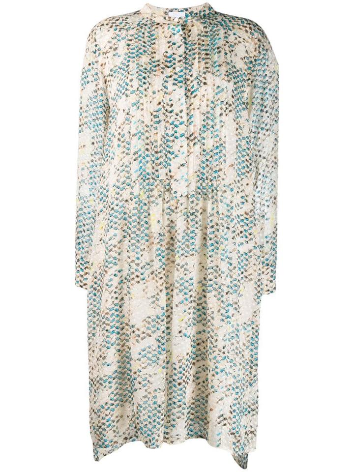 Lala Berlin Dillon Snakeskin Print Dress - Neutrals