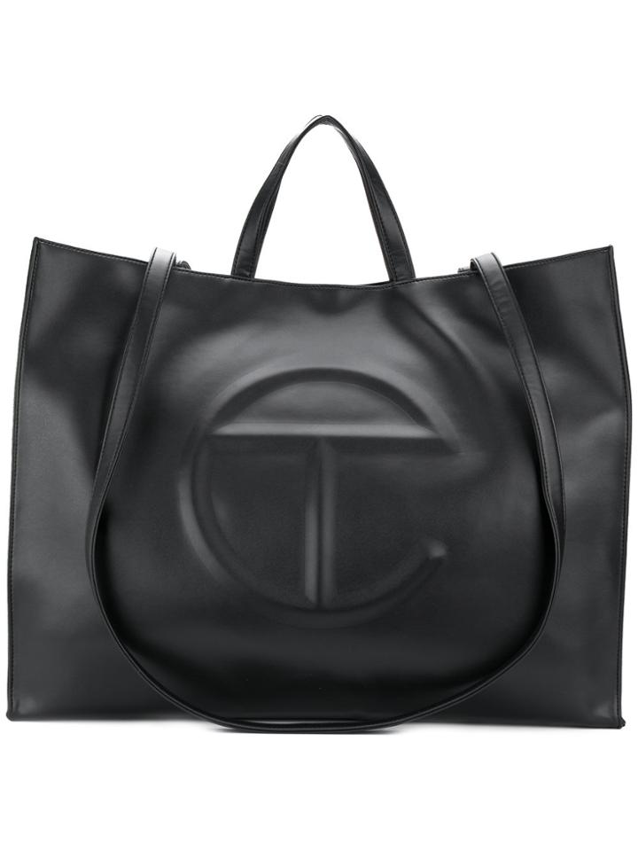 Telfar Square Design Tote Bag - Black
