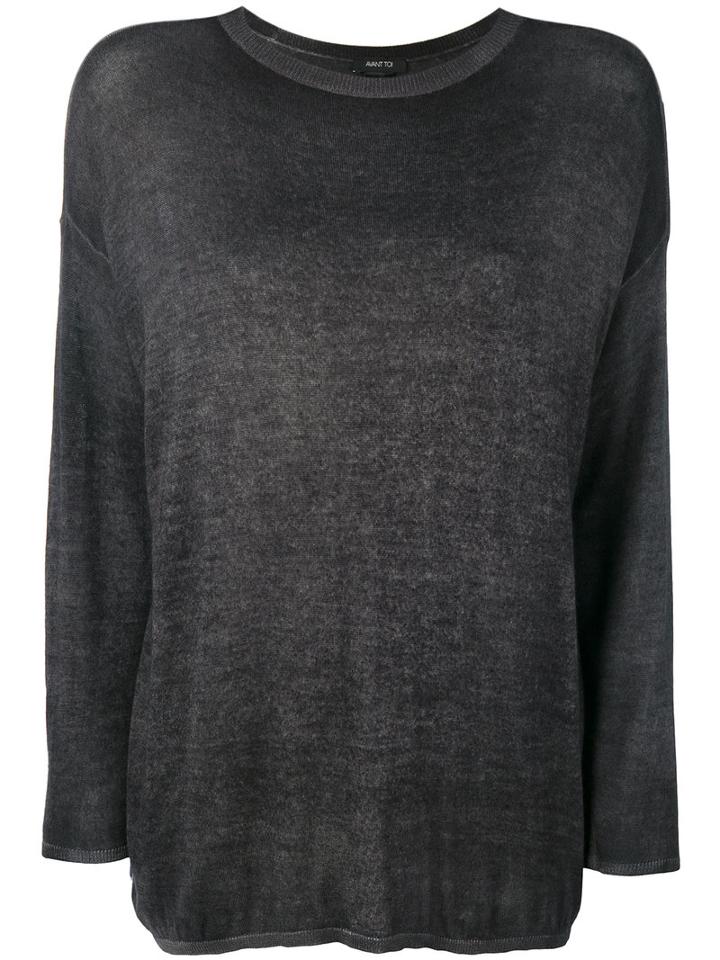 Avant Toi - Slim-fit Jumper - Women - Cashmere/silk - M, Grey, Cashmere/silk