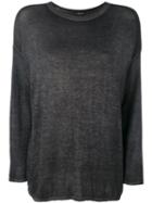 Avant Toi - Slim-fit Jumper - Women - Cashmere/silk - M, Grey, Cashmere/silk