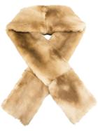 Jean Paul Gaultier Vintage Faux Fur Scarf, Women's, Size: 40, Nude/neutrals