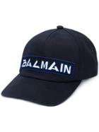 Balmain Embroidered Logo Baseball Cap - Blue